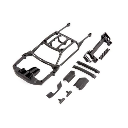 Traxxas Body support (assembled with front mount & rear latch)/ skid pads (roof) (left & right)