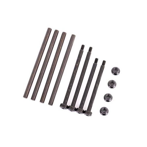 Traxxas Suspension pin set, front & rear (hardened steel), 4x67mm (4), 3.5x48.2mm (2), 3.5x56.7mm (2)/ M3x0.5mm NL, flanged (2) - TRA9540