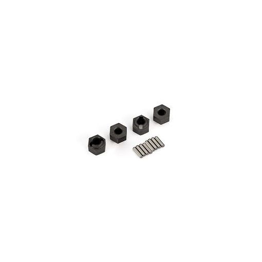 Traxxas Wheel Hubs, 7mm Hex (4)/ Axle Pins (4) - TRA9750