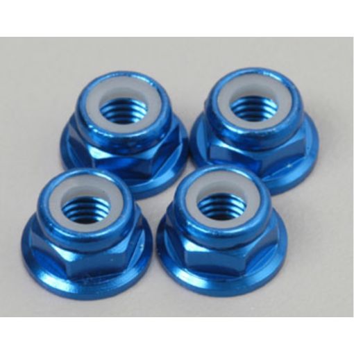 NUTS FLANGED 5MM BLUE(4)