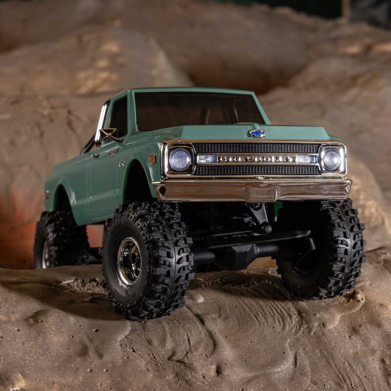 1/30 SCX30 Chevrolet K10 - Green - 4X4 RTR Brushed Rock Crawler (Battery & Charger Included) - AXI-2260T1