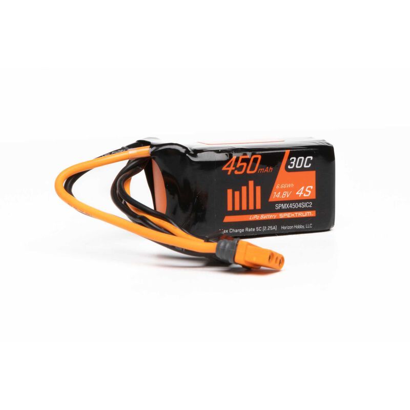 450mAh 4S 14.8V 30C LiPo Battery; IC2 - SPMX4504SIC2