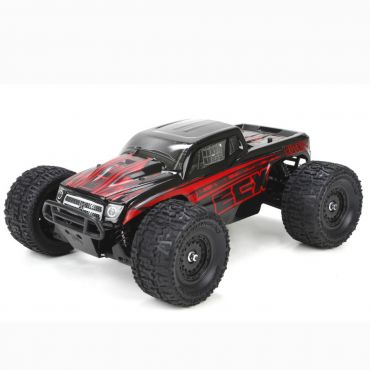 1/18 Ruckus 4WD Monster Truck: Black/Red RTR