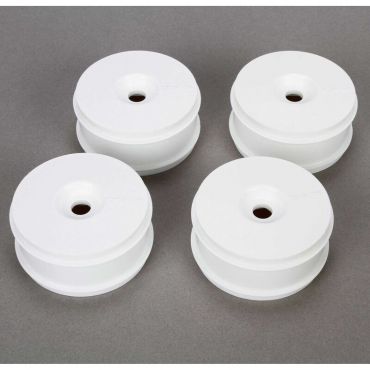 1/8 Buggy Dish Wheel, White (4): 8IGHT Buggy 3.0