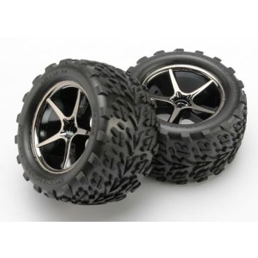 Pre-Mounted Talon Tires w/Gemini Wheels (Black Chrome)