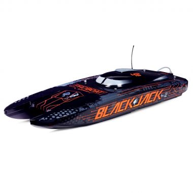 Blackjack 42'' - Black/Orange - 8S Brushless Catamaran RTR - PRB08043T1